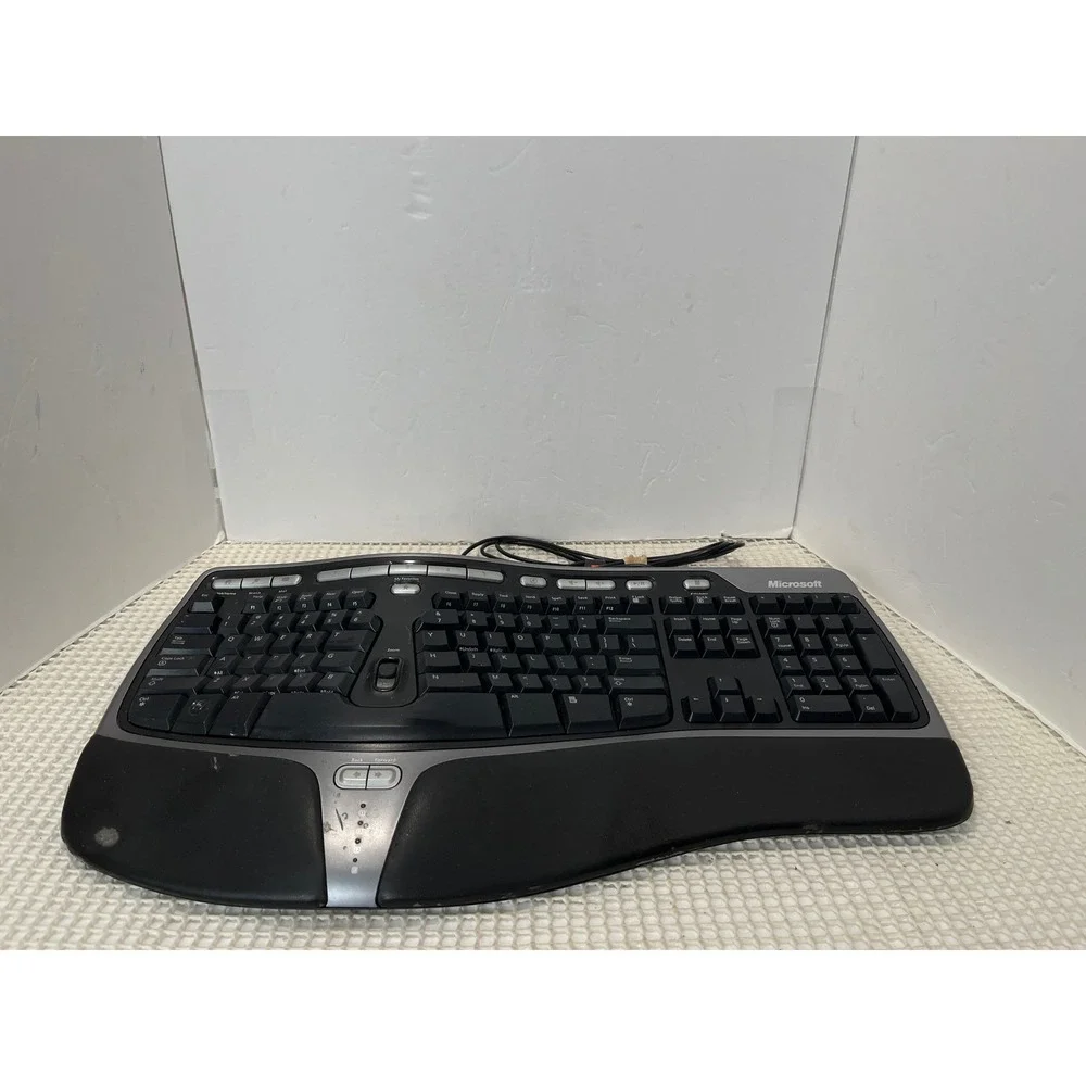 Microsoft‎ Natural Ergonomic Keyboard 4000 v1.0 Model 1048 Wired USB Black Works